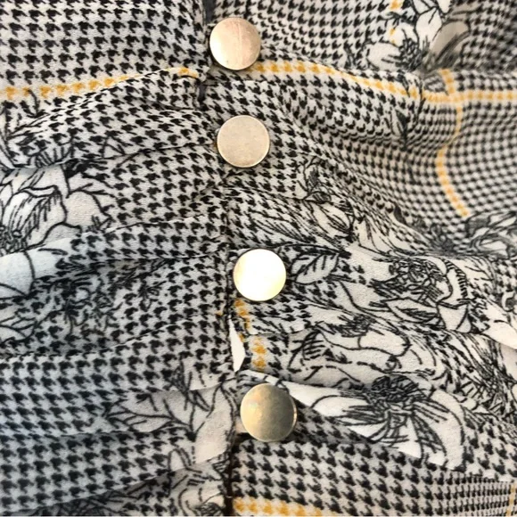 Forever 21 blouse, long sleeves with elastic bottoms, v-neck, elastic waist, SzS - Picture 3 of 11